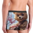 thumbnail image 3 of KLL Romantic Floral Bear Men's Cotton Boxer Briefs Underwear-X-Large, 3 of 8