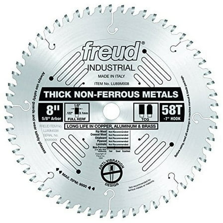 Freud LU89M008: 8" x 48T Thick Stock Aluminum Metal Blade
