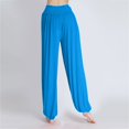 thumbnail image 5 of felwors Womens Modal Cotton Soft Yoga Sports Dance Harem Pants Blue, XXXL, 5 of 8
