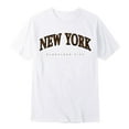 thumbnail image 4 of Kid Girls T Shirts New York Kids Letter Printed Short Sleeve Summer Crewneck Tops Basic Tees Shirts for Boys 8-9 Years, 4 of 4