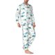 thumbnail image 2 of Fotbe Sea Turtle Pijama de Hombre con Estampado de Manga Larga, Conjunto de 2 Piezas, Ropa de Dormir Suave y Cómoda con Bolsillos-Small, 2 of 7