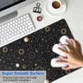 thumbnail image 4 of Long Mouse Pads for Desk,Black Gold Zodiac Sun Moon Pattern Desk Mats on Top Of Desks, Desk Mouse Pad Extra Large with 3mm Non-Slip Base and Stitched Edge for Gaming,Office,Work,Home 31.5"x11.8", 4 of 6