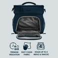 thumbnail image 3 of Bentgo Prep Deluxe Multimeal Bag - Premium Insulation with Water-Resistant Exterior & Interior, Holds 5 Meals, Keeps Meals Warm or Cool for up to 8 Hrs - Great for All Day Meal Prep (Navy Blue), 3 of 7