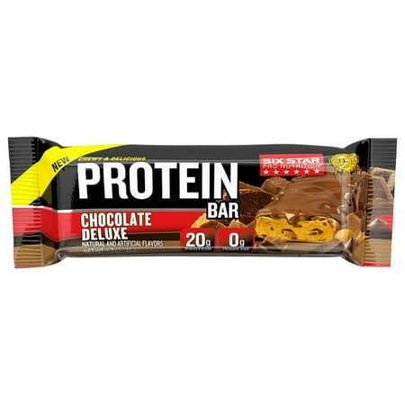 Six Star Pro Nutrition Chocolate Deluxe Protein Bar 1.7 oz
