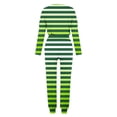 thumbnail image 5 of Puntoco Traje Casual Con Cordón Y Cuello Redondo De Manga Larga Con Estampado Holgado A La Moda Para Mujer Verde L, 5 of 5
