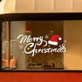 thumbnail image 4 of Ganfancp Feliz Navidad Sombrero con Copo de Nieve Flor Decoración Navideña Decoraciones de Ventana de Cristal para El Hogar Oficina para Vacaciones de Navidad Ofertas Del Día Sólo En Línea Feliz Navi, 4 of 6