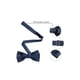 thumbnail image 3 of Conjunto de corbata de hombre INSPIRE CHIC para el Día del Padre, corbata de color sólido preatado y pañuelo de bolsillo, corbatas para bodas y negocios, azul marino, talla única, 3 of 7