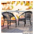 thumbnail image 1 of Chaises de Club d'Extérieur en Osier Noir Ketchum (Lot de 2), 1 of 5