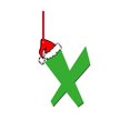 thumbnail image 1 of EZLIFE Adornos de letras Fgbetcv para regalos de árboles de Navidad, adornos para árboles de Navidad, letras de adorno de la A a la Z, letras decorativas colgantes del alfabeto de Navidad para árbol d, 1 of 7