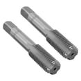 thumbnail image 4 of Thread Tool 2pcs High Speed Steel Straight Flutes Hand Thread Tap Industrial & Scientific Cutting Tools Threading Taps Thread Milling Taps, 4 of 7