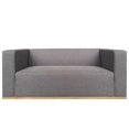 thumbnail image 1 of Love Seat Kessa Muebles Noir, 1 of 5