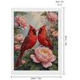thumbnail image 2 of Diamond Art Kit for Adults, Red Birds Among Pink Blooms Diamond Painting for Adults Beginners, 5D DIY Diamond Art Painting Kits, Colorful Diamond Painting Craft for Home Decor 12x16, 2 of 7