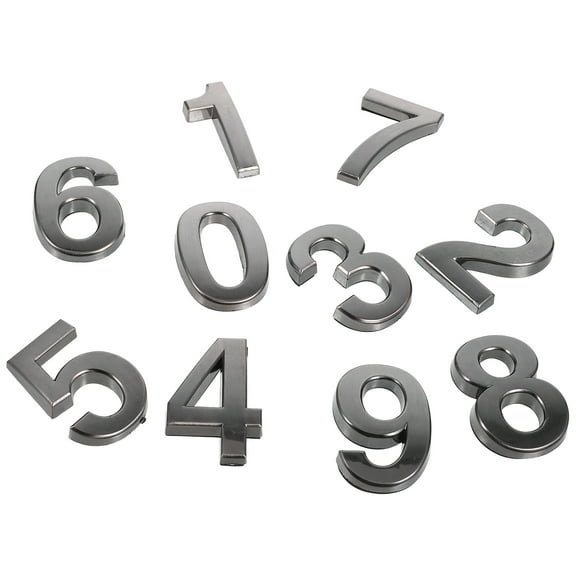 10pcs Modern Plastic Number Plaque for House Hotel Door Address Digits Sign 0-9 One for Each Number