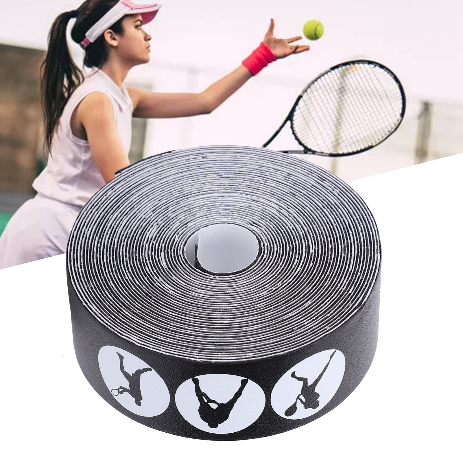 EBTOOLS Racket Head Tape, Convenient Racket Head Protectors For Tennis Racket For Outdoor