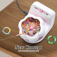 thumbnail image 2 of CSChome Automatic Beading Machine Kids DIY Jewelry Making Electric Bead Spinner Bracelet Clay Bead Spinner Automatic Bead Bowl with Thread and Needles, 2 of 6