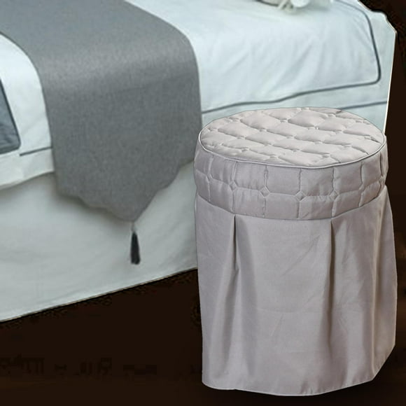 Cubierta de silla redonda Colcomx Funda Sillas Redondas Gris