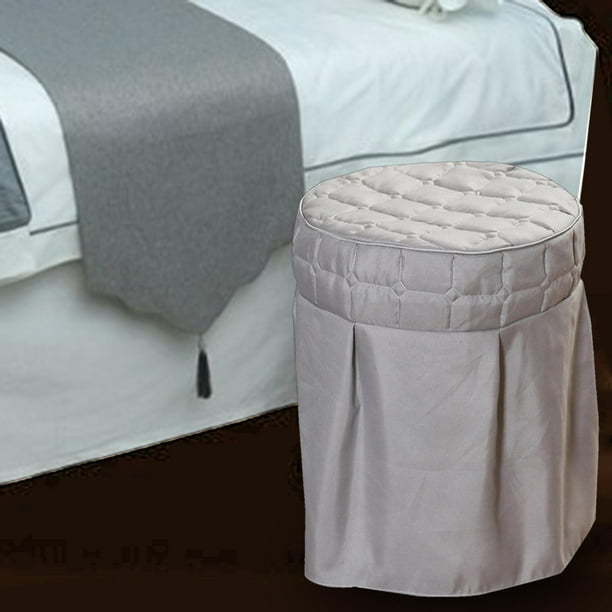 Funda Sillas Redondas shamjiam Funda de asiento elástica Gris
