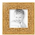 thumbnail image 2 of ArtToFrames 8x8 inch  Antique Floral Gold Picture Frame,  Multi 8" x 8" Wood Poster Frame (WOM-5169), 2 of 7