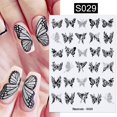 thumbnail image 3 of Harunouta 3D Pegatinas De Uñas De Oro Negro Plantas DIY Decoración, 3 of 4