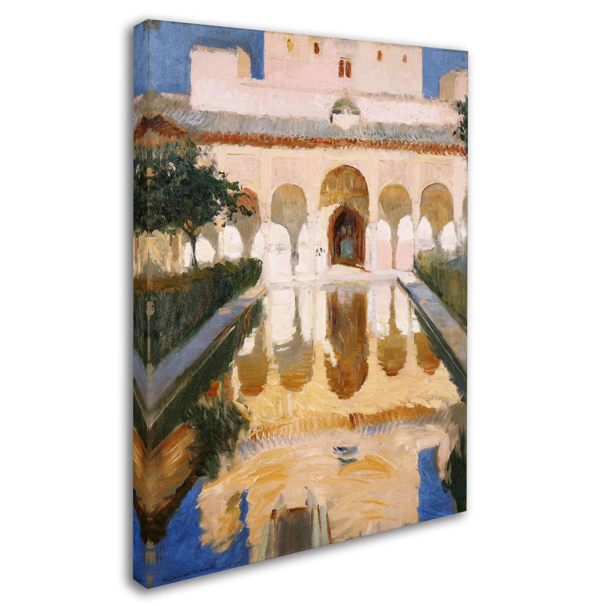 Trademark Fine Art 'Hall Of The Ambassors Grenada' Canvas Art by Joaquin Sorolla
