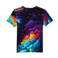 thumbnail image 3 of FSYBOA Boys Graphic Tees, Summer Crewneck Shorts Sleeves Loose Fit Kids Tops Multicolor Size 7 T, 3 of 4