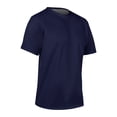 thumbnail image 2 of RevTee Reversible Tee, Youth Large, Navy and White, 2 of 3
