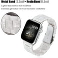 thumbnail image 4 of KOMI Compatible with Series 8/7/9 Resin Apple Watch Bands 45mm 44mm 42mm,Fashion Resin Bracelet Wristband with Stainless Steel Buckle for iWatch Ultra 49mm Series 6/5/4/3/2/1/SE, 4 of 8