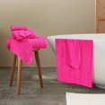 thumbnail image 4 of GLAMBURG Ultra Soft 6 Pack Cotton Towel Set, Contains 2 Bath Towels 28x55 inch, 2 Hand Towels 16x24 inch & 2 Wash Coths 12x12 inch, Ideal Everyday use, Compact & Lightweight - Hot Pink, 4 of 5