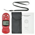 thumbnail image 4 of 8 in 1 Handheld Digital Anemometer Wind Speed/Temperature/Humidity/Wind Chill/Heat Index/Dew Point/Barometric Pressure/Altitude Meter with LCD Backlight--Red, 4 of 7