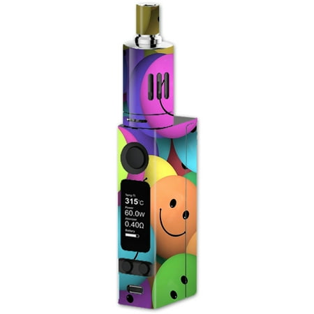 Skin Decal For Joyetech Evic Vtc Mini Vape Mod / Colorful Smiley Faces (Best Tank For Evic)