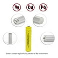 thumbnail image 2 of GEILIENERGY NiCd AAA 1.2V 600mAh Triple A Rechargeable Batteries for Solar Light Lamp Yellow Color (Pack of 16), 2 of 5