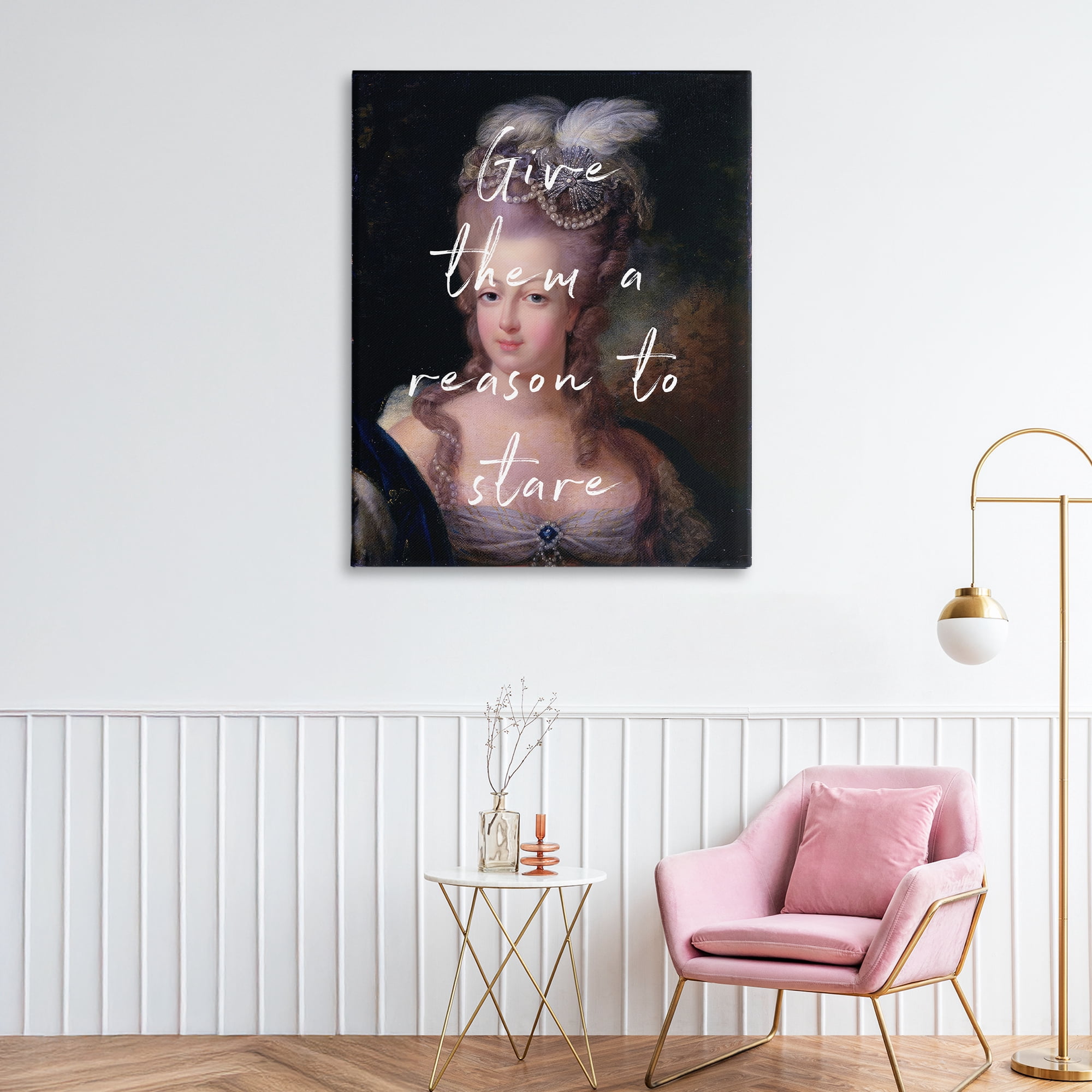 Stupell Industries Give Them A Reason To Stare Canvas Wall Art, design by Tina LeCour