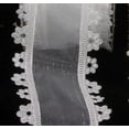 thumbnail image 2 of The Ribbon People White Contemporary Flower Edge Wired Craft Ribbon 1.5" x 80 Yards, 2 of 2