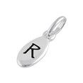 thumbnail image 1 of Capital R Alphabetical Engraved 925 Sterling Silver Pendant Jewelry, 1 of 2