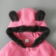 thumbnail image 6 of BXINGOHAI Kid Jackets Girls Boys Toddler Baby Warm Hooded Coats Bear Ears Zipper Fashion Jacket Kids Solid Hooded Cute Outwear Fall Savings Pink,3-4 Years, 6 of 6