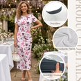 thumbnail image 6 of Chririnla Couples Matching Outfit Guest Party Elegant Clothes for Couples Pink Ribbon Heart Dress or Shirts for Husband Wife Mens Button Shirts Match Bodycon Dress Pencil Sundress for Women,S-3XL, 6 of 6