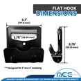 thumbnail image 3 of Mega Cargo Control 3" Ratchet Tie-Down Short End Strap W/ Flat hook, Red, 4 Packs, 3 of 7