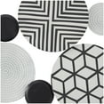 thumbnail image 4 of CosmoLiving by Cosmopolitan Black Metal Plate Wall Decor with Intricate Patterns, 4 of 7