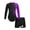 Purple, variant on Xnihocha Kids Girls Long Sleeve Gymnastics Leotard Unitard with Shorts Ballet Dance Bodysuit Rose 10