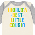thumbnail image 4 of Inktastic Worlds Best Little Cousin Boys Long Sleeve Baby Bodysuit, 4 of 5