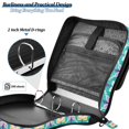 thumbnail image 4 of FORMRS Zipper Binder with Shoulder Strap 2-inch Ring 500 Sheet Capacity File Bag, Green Mosaic Pattern, 4 of 5