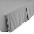 thumbnail image 3 of Bare Home Bed Skirt, Microfiber, Pleated, 15" Tailored Drop, Twin, Light Gray, 3 of 5