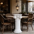 thumbnail image 3 of 1 PCS Garden Decorative Column, 12"Retro Elegant White Ancient Greek Style Roman Column, Suitable for Garden Decoration, Suitable for Weddings And Dining Tables, Multifunctional Indoor/outdoor Use, 3 of 7
