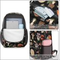 thumbnail image 4 of Mushroom and Lobster Black Pattern 17" School Backpacks for Teens,Waterproof Oxford Fabric,S-Shape Padded Straps for School,Travel,Hiking,Camping, 4 of 6