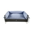 thumbnail image 4 of ECOFLEX® Manhattan Elevated Dog Bed, Memory Foam Cushion, Durable Composite Frame, Stainless Steel Legs & Spindles, Removable Cover, Espresso Black, Pets Up to 90 lbs., 4 of 9