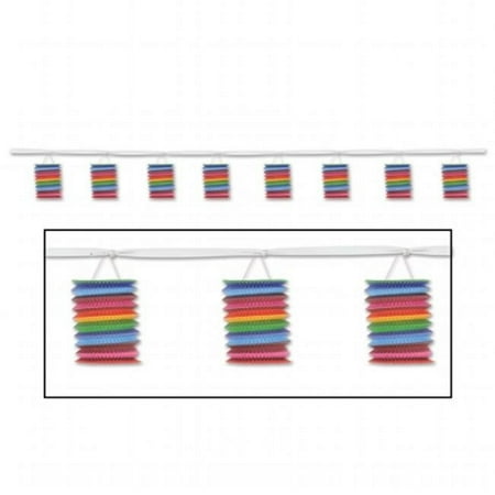 Beistle Company Fiesta Lantern Garland - 12 ft.