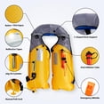 thumbnail image 4 of Koorium Life Jackets & Vests Manual Inflatable Swim Jacket, D-Ring Attachment, Storage Pocket with Zipper, 24g CO2 Cylinder Included, Low Profile for Kayak, Fishing, Paddle Sports, 4 of 8