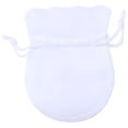 thumbnail image 1 of Mini Bolsas para Recuerdos VelvtyWhite 25Pzas Blanco 7x9cm Terciopelo Bolsa en Forma de Calabaza., 1 of 1