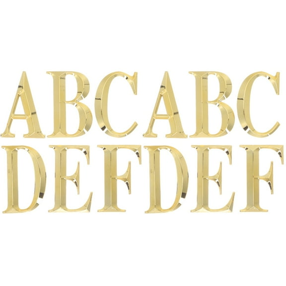 unbranded 12 pcs 3D Mailbox Letters Decals DIY Alphabet Decal House Door Alphabet Stickers