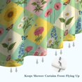 thumbnail image 6 of Pioneer Flower Floral Print Pattern Shower Curtain 72"x72", Bathroom Decorative Shower Curtain Set with 12 Hooks, Waterproof Washable, 6 of 6
